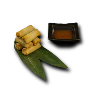Sweet chicken spring rolls