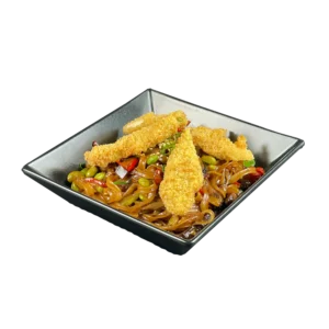 Rice noodles with chicken