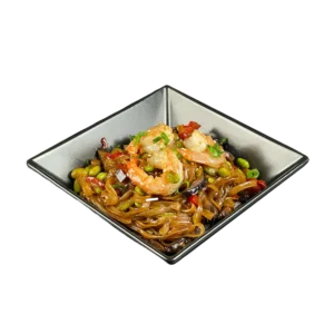 Rice noodles with shrimps