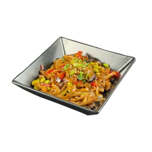 Rice noodles with vegetables